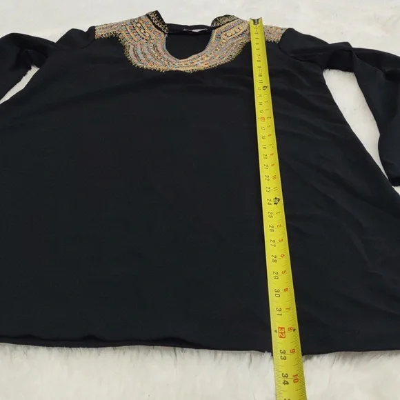 Juice Couture Black Dress with Gold Embellishments, Size 2, - Picture 14 of 17